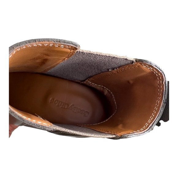 See by Chloe Mallory Lug Sole Leather Chelsea Boots - Picture 8 of 8